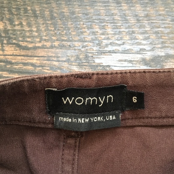 Y2K Womyn Brown Denim Stretch Jeans, 6 - Picture 6 of 6